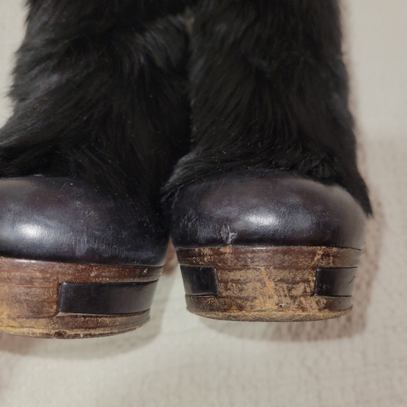 GUCCI Rabbit Saddle Soft Boots w Gold Buckle - Picture 11 of 16